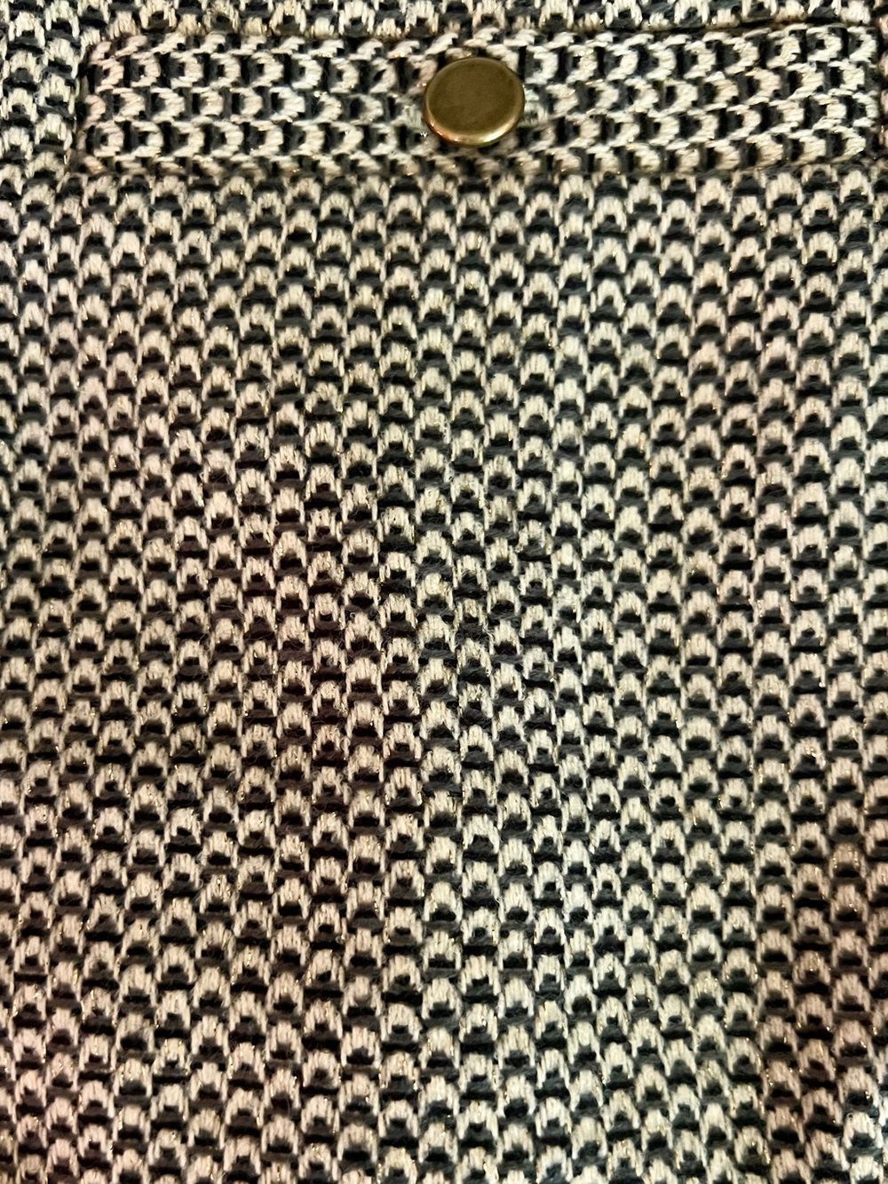 LOFT Black & Tan Patterned Pencil Skirt - Picture 4 of 4